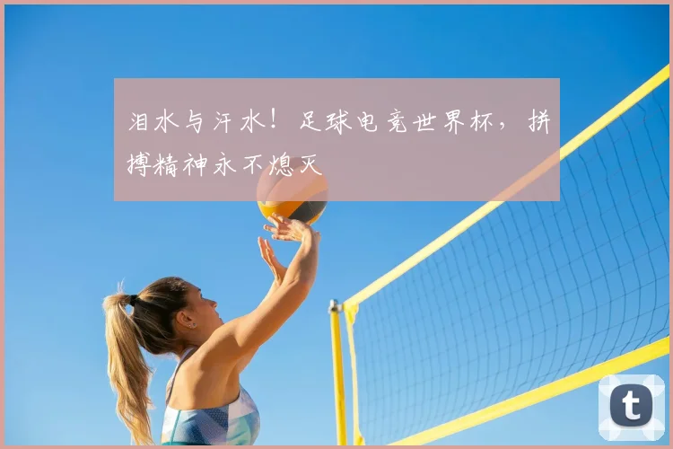 泪水与汗水!足球电竞世界杯,拼搏精神永不熄灭